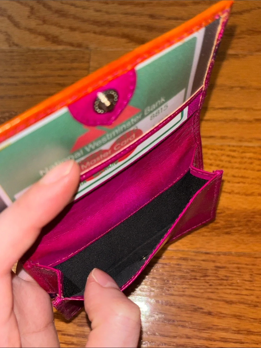NEW Colorful Camel Cardholder Snap Button Wallet Pink Orange Purple Green Gift